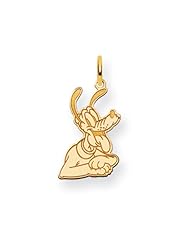 Disneys Pluto Charm in 14 Karat Yellow Gold - 5/8 Inch