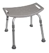Deluxe Aluminum Bath Bench, Adjustable Height