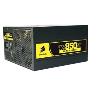 Corsair CMPSU-850TX 850-Watt TX Series 80 Plus Certified Power Supply compatible with Intel Core i7 and Core i5