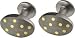 Handmade titanium oval shaped cufflinks with inlayed dots of 18ct yellow gold.