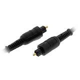 Optical Toslink Male to Male Fiber Optic Gold Plated Cable - 12 Feet