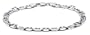 14k White Gold 6.95mm Italian Mariner Chain Bracelet, 9"