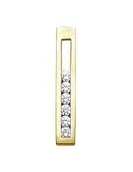 18K Yellow Gold Diamond Pendant - 0.90 Ct. -- LIFETIME WARRANTY