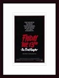 Friday the 13th Part 4 --The Final Chapter, Art Poster by Unknown Artist, with Wood Frame, poster size: 11