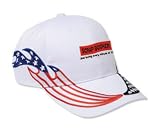 SCRAP BOOKER And loving every minute of it Adult USA Flag Racing Flame Hat / Cap