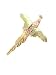 10k Yellow-gold Black Hills Gold Pheasant Tie-tac