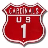 Steel Route Sign: CARDINALS US 1