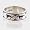 Sterling Silver & Lapis Lazuli Running Wolf Band Ring, size 6, #10989
