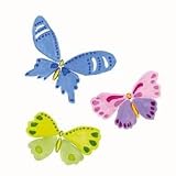 Painting Tools & Supplies: WALLIES WALLPAPER CUTOUTS 25/PKG-MARIPOSA 1-1/4X3-3/4X3