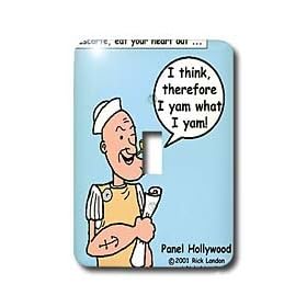 Rich Diesslins Famous People Places Books Cartoons - POPEYE PHILOSOPHY - Light Switch Covers - single toggle switch