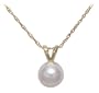 14k Yellow Gold Freshwater Cultured Pearl 6.0-6.5mm Pendant
