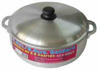 9.3 Qt Aluminum Caldero with Lid