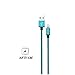 StyleTech Inc. Aluminum Nylon Braided Series 3 Feet 8 Pin Lighting Syncing Charging Cable for iPhone SE/5/6/6s/Plus iPad Mini/Air/Pro (1.) Blue)