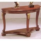 Unique Wood Frame Sofa Table in Cherry Finish By Acme Furniture