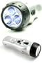 Illuminator Self Powered 4-in-1 FM Radio / Alarm / 3 White focused LED flashlight / Mobile phone charger Crank Powered