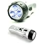 Illuminator Self Powered 4-in-1 FM Radio, Alarm, 3 White focused LED flashlight and Mobile phone charger Crank Powered