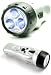 Illuminator Self Powered 4-in-1 FM Radio, Alarm, 3 White focused LED flashlight and Mobile phone charger Crank Powered