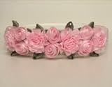 Baby Hair Band Kids Kapers Satin Roses #Light Pink