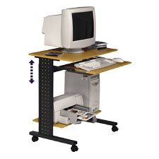 Workstation,29-1/2x18-7/8x29-1/2-37-3/8,Gray