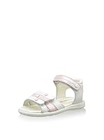 Billowy Sandalias planas (Blanco / Rosa)