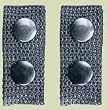 0048S2 Black Belt Keepers with Snap (1Pair)