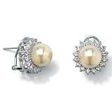 Sim. Pearl Silver Earrings