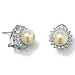 Sim. Pearl Silver Earrings