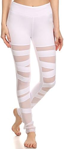 Electric Yoga Women's Ballerina Lace Ups Legging, White, S
