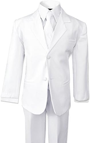 Big Boys White Suit Dresswear Set