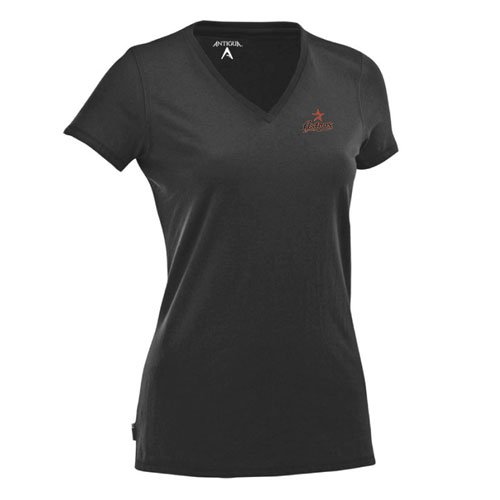Houston Astros Ladies Tee - MLB Antigua Womens Dream T-Shirt - Black