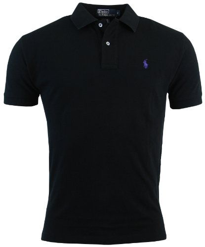 Polo Ralph Lauren Mens Classic Fit Mesh Polo Shirt - XXL - Black