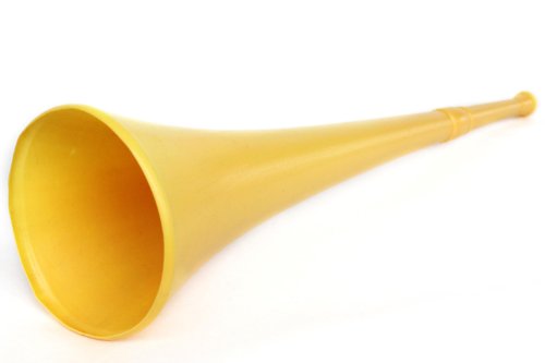 2 x Afrika Tröte mit Vuvuzela Sound!Einteilig! GOLD-GELB EM WM Deutschland Fanartikel