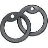 Black military dog tag silencers - Rubber / silicon