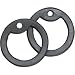 Black military dog tag silencers - Rubber / silicon