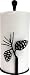 Pine Cone Counter / Table Top Standing Paper Towel Holder/Rack - Wrought Iron
