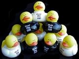 One Dozen (12) Rubber Ducky Duck Duckie Over the Hill Birthday Party Favors