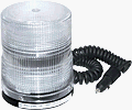 Tomar 824MB-1228 Multi Strobe Double/Quad Flash w/ Mag. Mount & 10' Coil Cord Clear 12 - 28VDC
