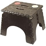 B&R Plastics 101-6B-BLACK EZ Foldz Step Stool by B & R Plastics