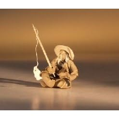 Bonsai Boy's Ceramic Figurine - Mudman Fisherman 1.25