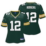 Aaron Rodgers Reebok Green Replica Green Bay Packers Women's Jersey - Large