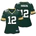 Aaron Rodgers Reebok Green Replica Green Bay Packers Women's Jersey - Small
