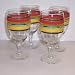 Fiesta Scarlet Multi-stripe 16-ounce Goblet Set of 4