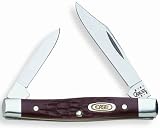 Case Small Brown Pocket Folding Knife With Clip/Pen Blade Md: 083