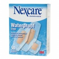 Nexcare Waterproof Clear Bandage, Assorted Sizes, 50 ea - 2pc
