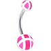 Jewelry : Pink PATCHWORK Belly Button Ring