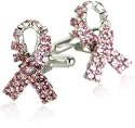 Pink Ribbon Breast Cancer Cufflinks with Presentation Box