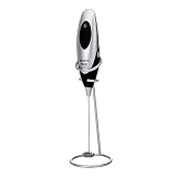 BonJour Primo Latte Frother with Stand, Black Brushed Aluminum