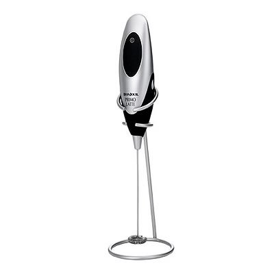 BonJour Primo Latte Frother with Stand, Black/Brushed Aluminum