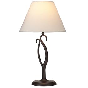 Textured Bronze-Finish Table Lamp