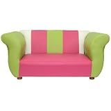 Product details for Fancy child-size Sofa - Pink leatherette, by Fantasy Furniture